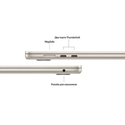 Ноутбук Apple MacBook Air 15" M3 8c CPU, 10c GPU 24/512GB Starlight (2024)