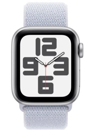 Часы Apple Watch SE 2, 40 мм ремешок Sport Loop (серебристый)